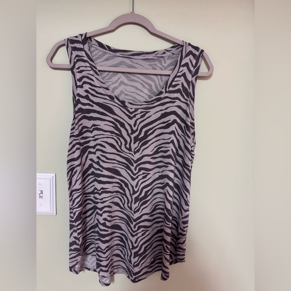 Old Navy- Zebra Print Sleeveless Top